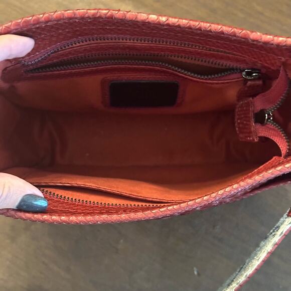 J. Markell Small Asher Crossbody Garnet - Natural Python - Picture 9 of 10